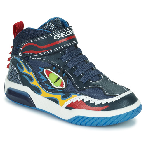 Geox - J INEK BOY A - Bleu  / Rouge