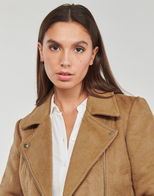 JDY - JDYTENNESSEE LEO BIKER JACKET OTW QIQ Marrón