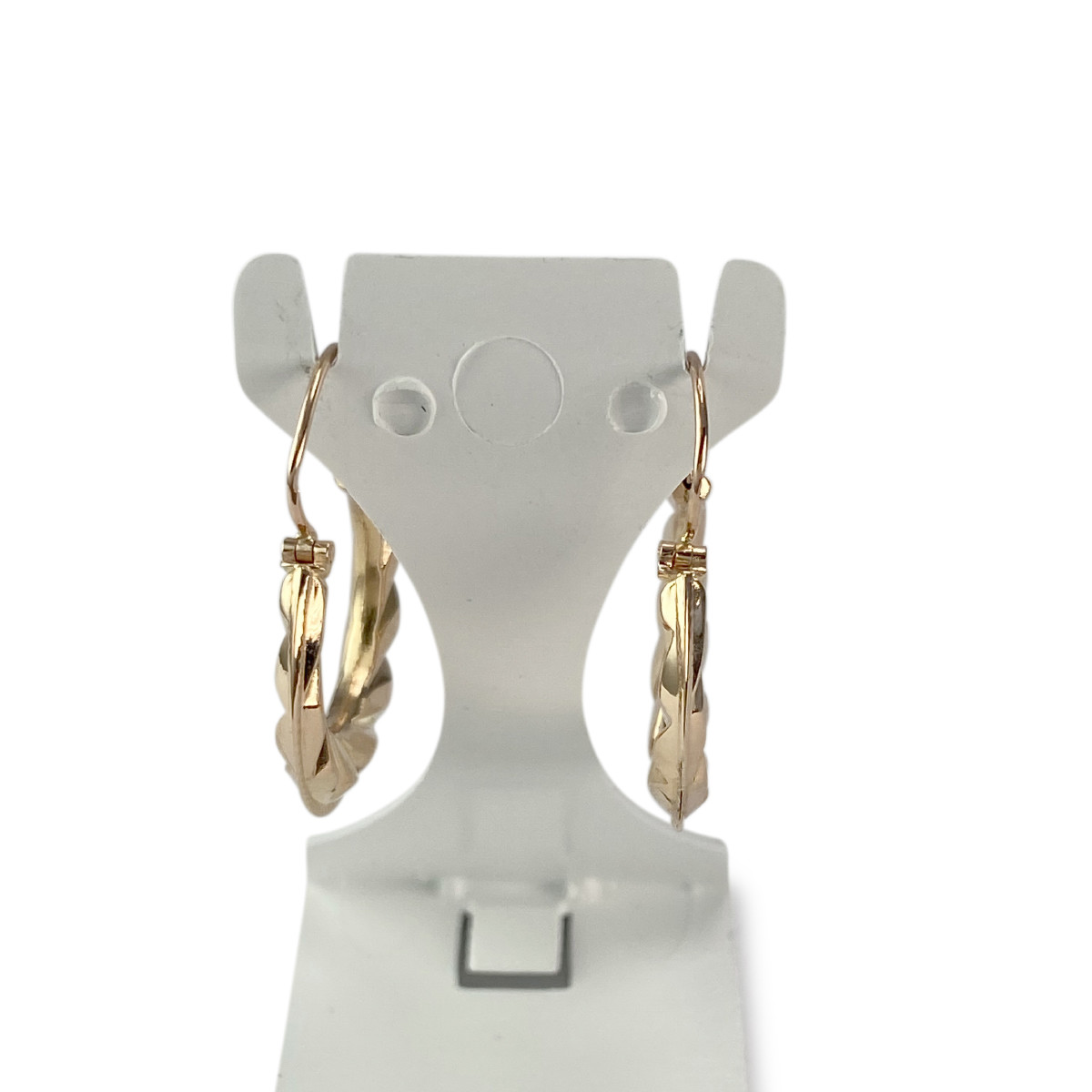 Boucles d'oreilles d'occasion or 750 jaune 18 mm