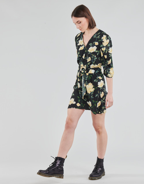 Only - ONLEVE 3/4 SLEEVE SHORT DRESS WVN - Noir