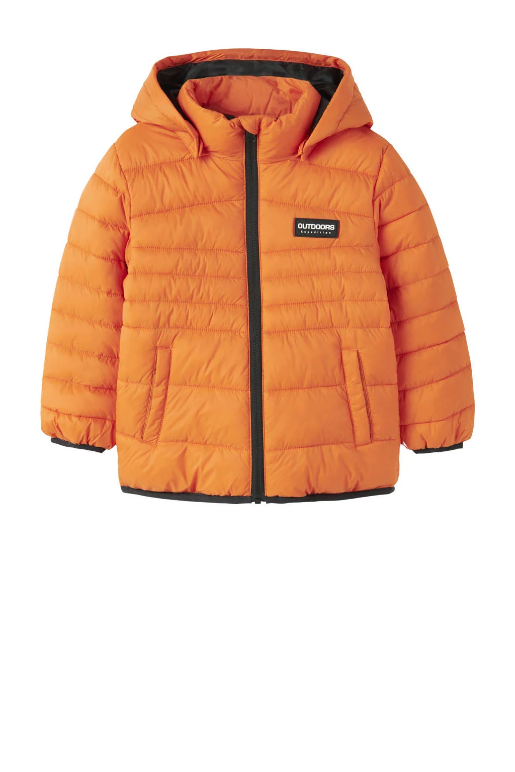 NAME IT MINI gewatteerde jas oranje