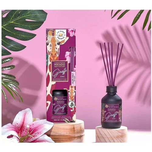 La Casa De Los Aromas - Ambientador Mikado Giraffe Chic melocotón & Ylang