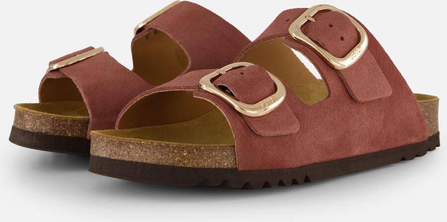 Scholl Brick Red Tweeband Slipper Noelle