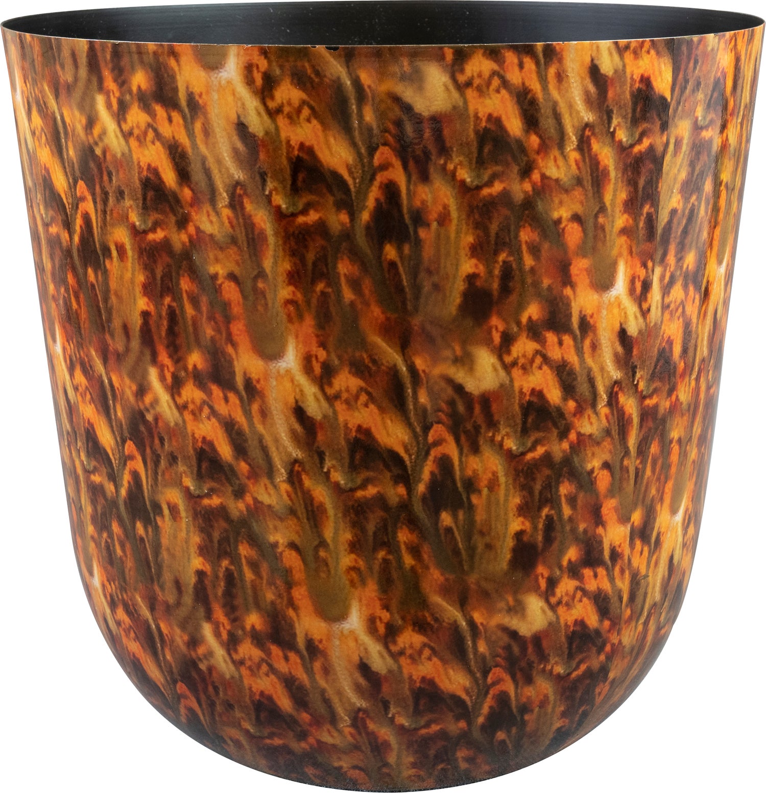 TS bloempot Mayk oranje / bruin D 31 H 31 cm