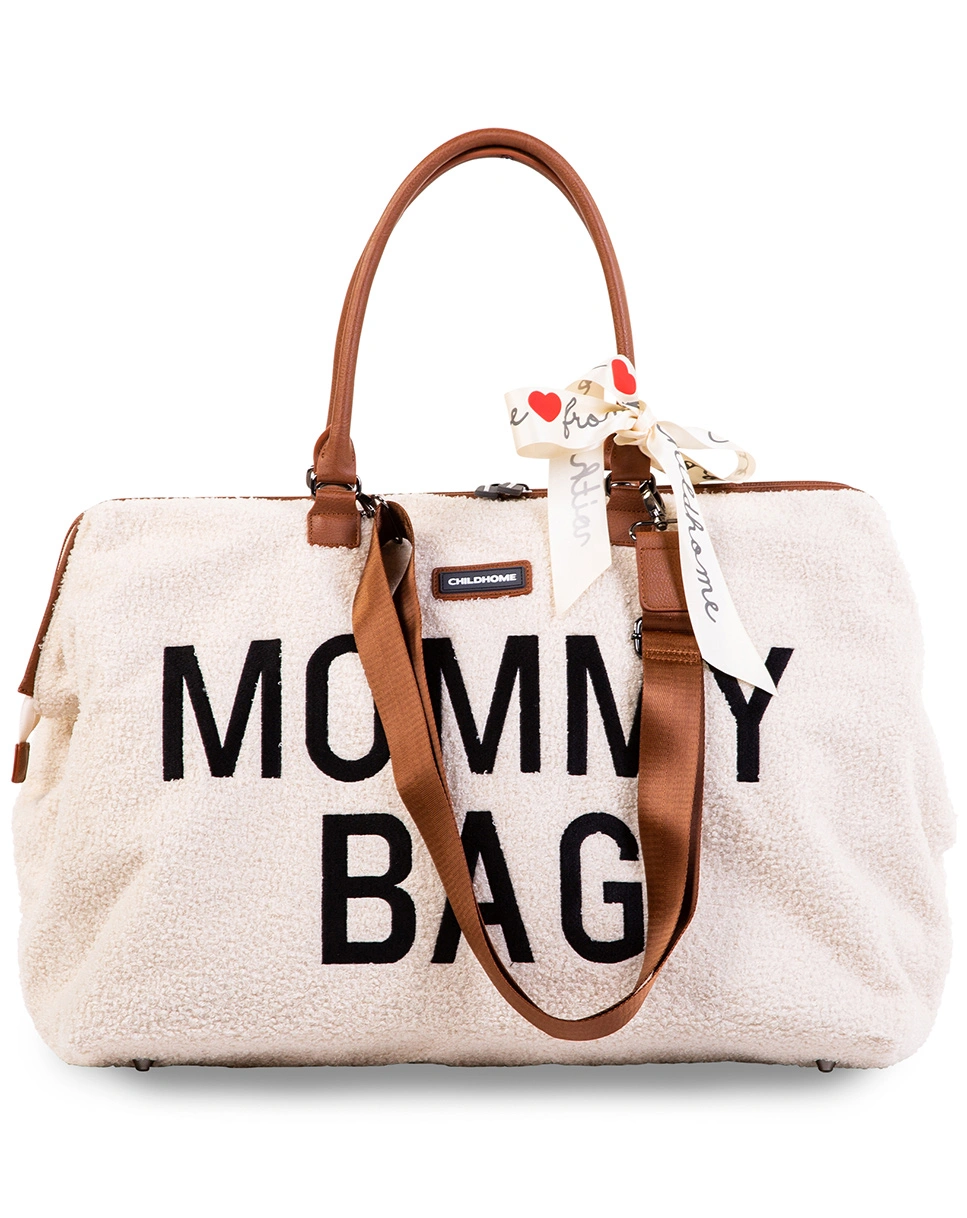 Wickeltasche MOMMY BAG TEDDY (55x30x40) in beige