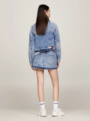 Jaqueta jeans Izzie com zíper