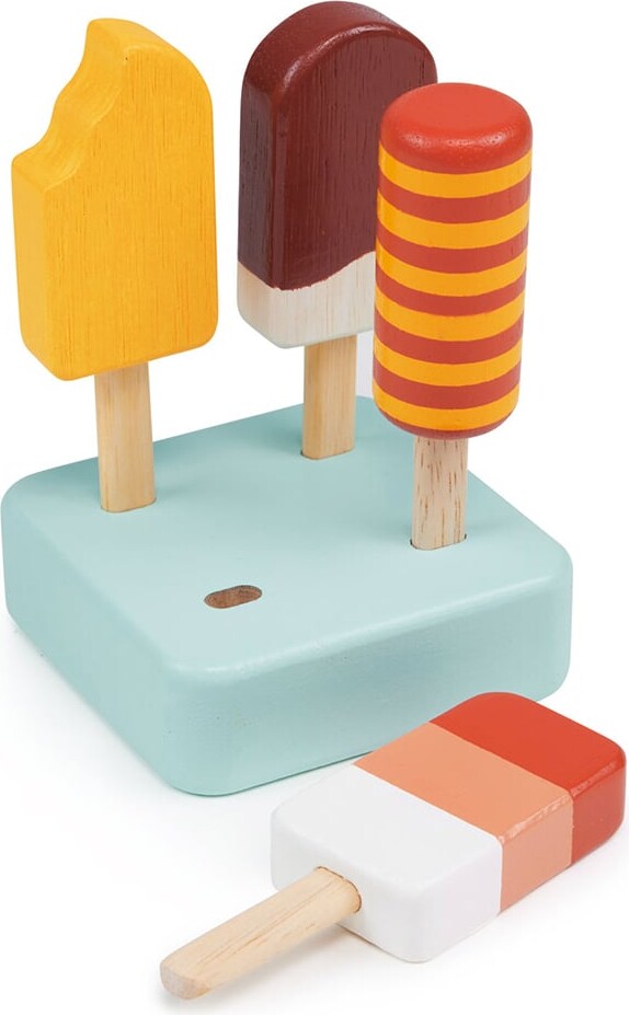 Legemad I Træ - Ispinde - Sunny Ice - 4 Stk - Mentari