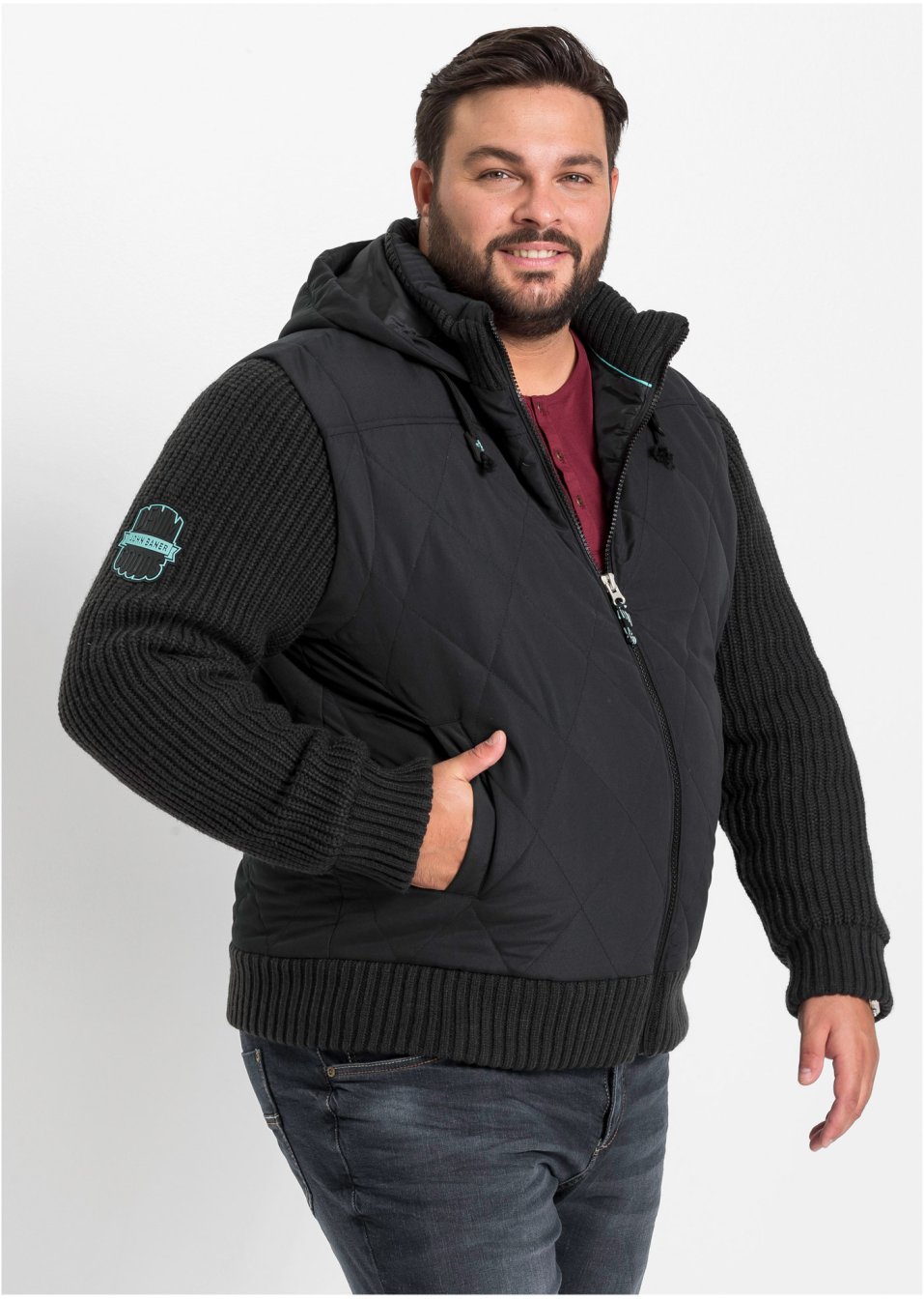 Blouson avec manches en maille