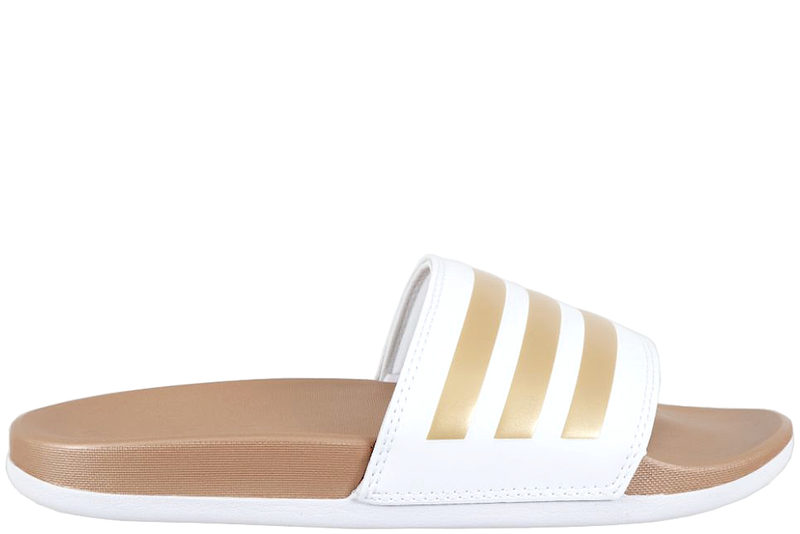 ADIDAS ADILETTE COMFORT ROSEGOLD SLIPPERS I HVIDT EVA-SKUM