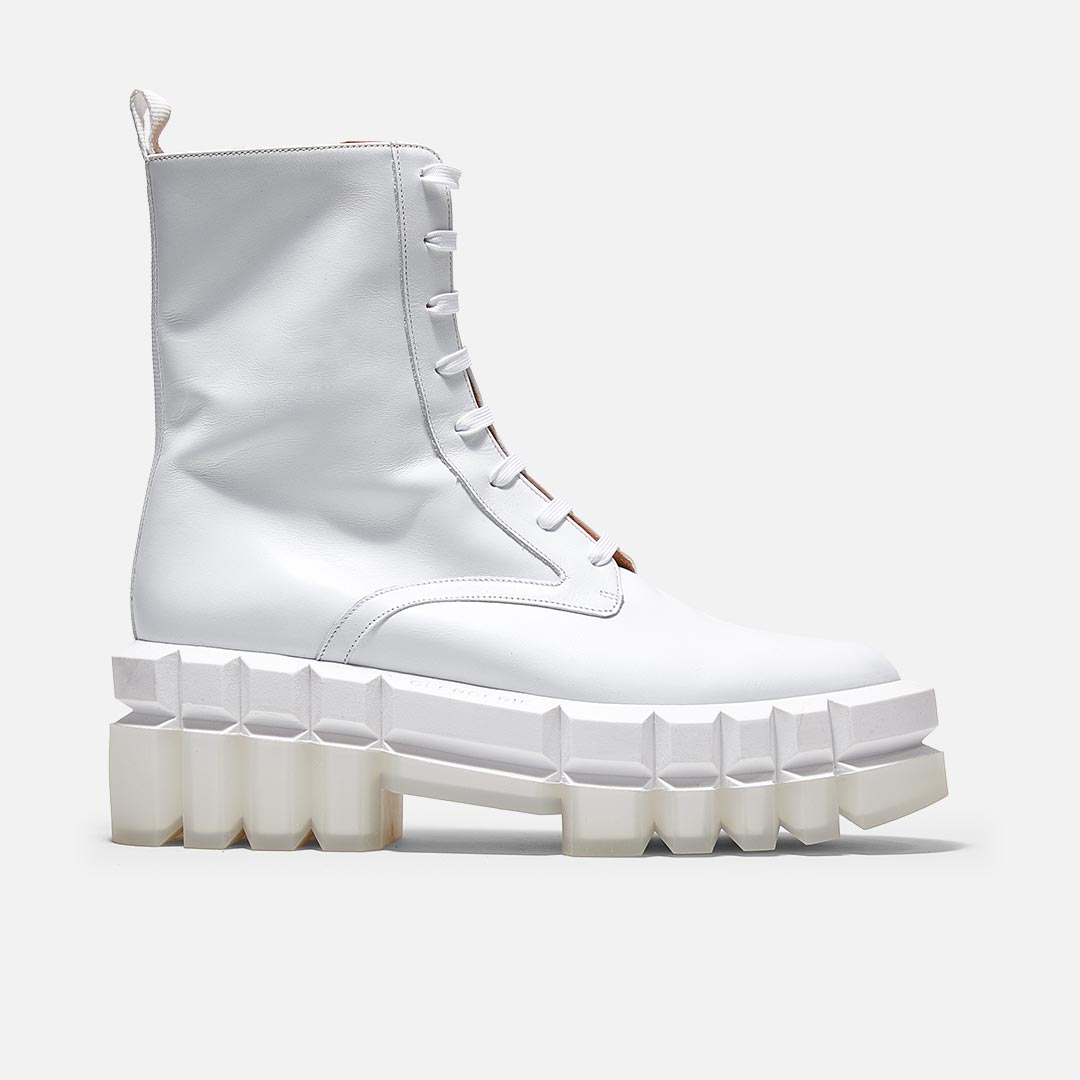 ANKLE BOOTS - GOTTY ankle boots, calfskin white || OUTLET