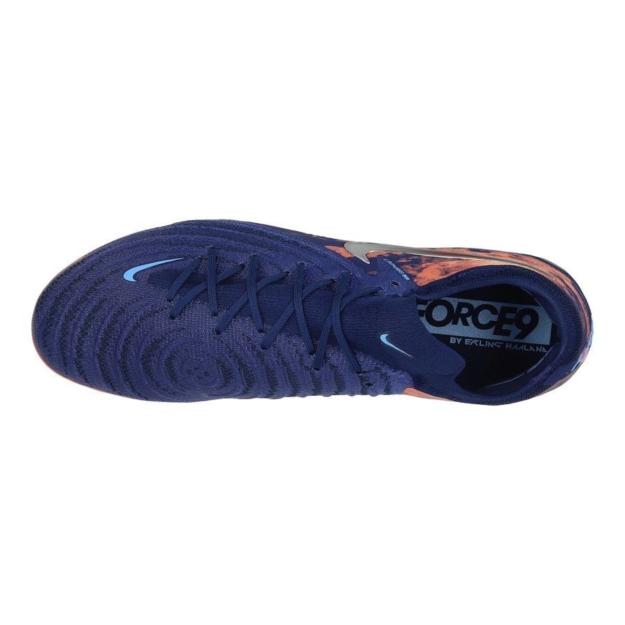 Nike Phantom GX II Elite FG Erling Haaland Personal Edition - Bleu/Chrome ÉDITION LIMITÉE