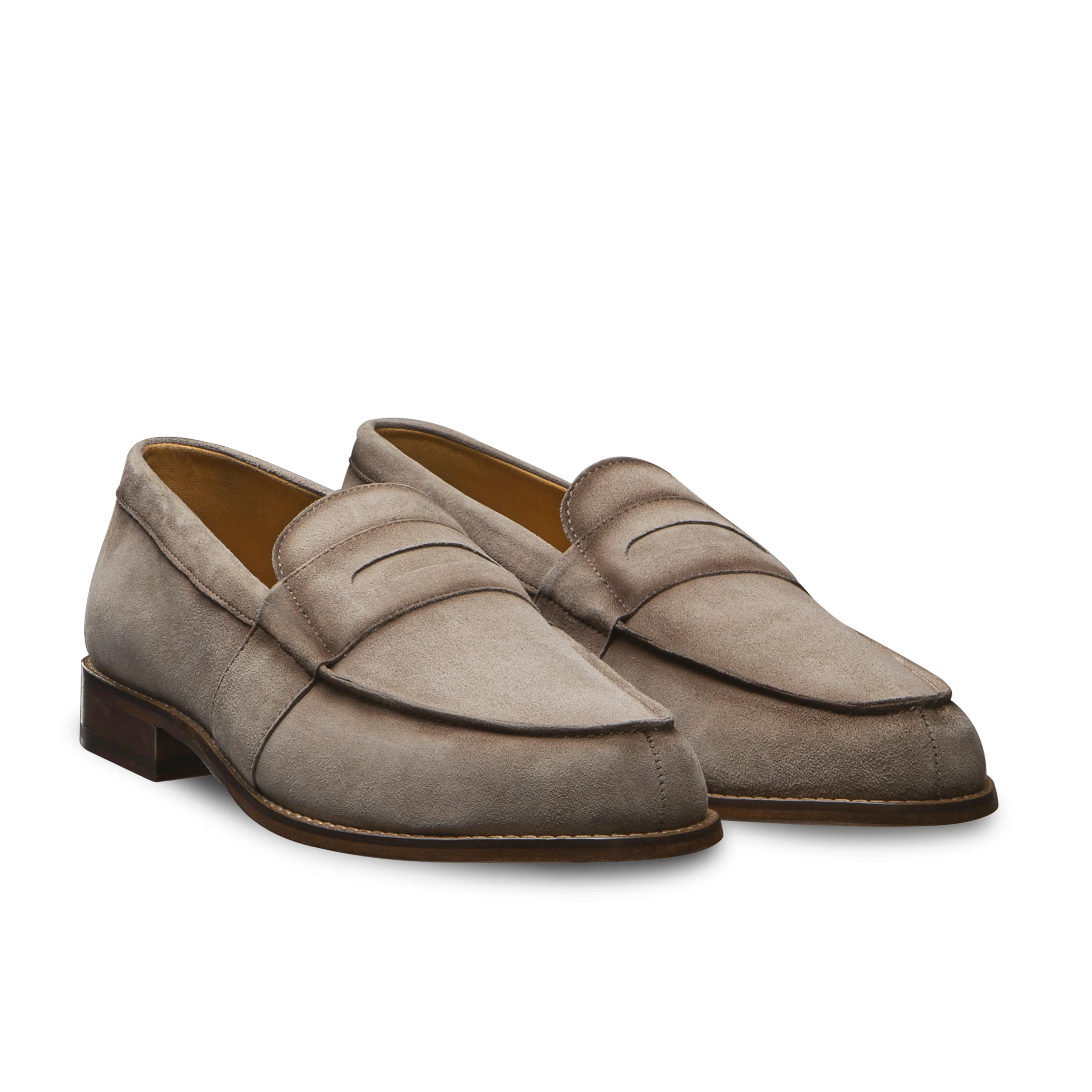 Mocassin beige veau velours Arizona 1006