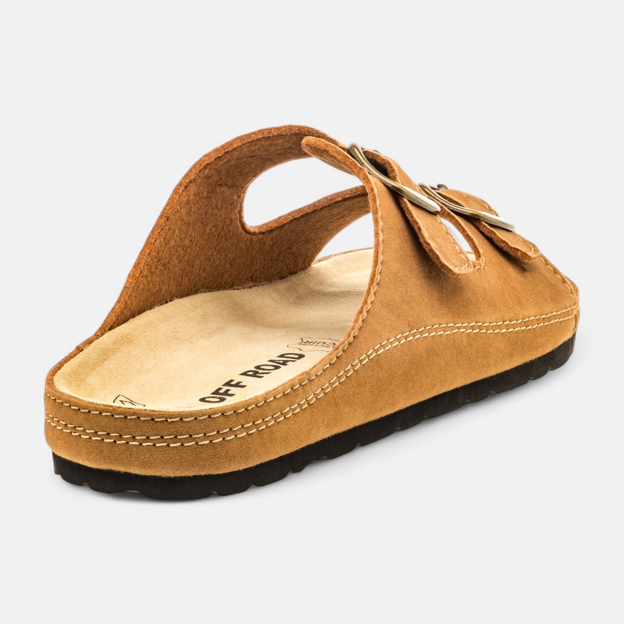Mules semelle liège Homme camel