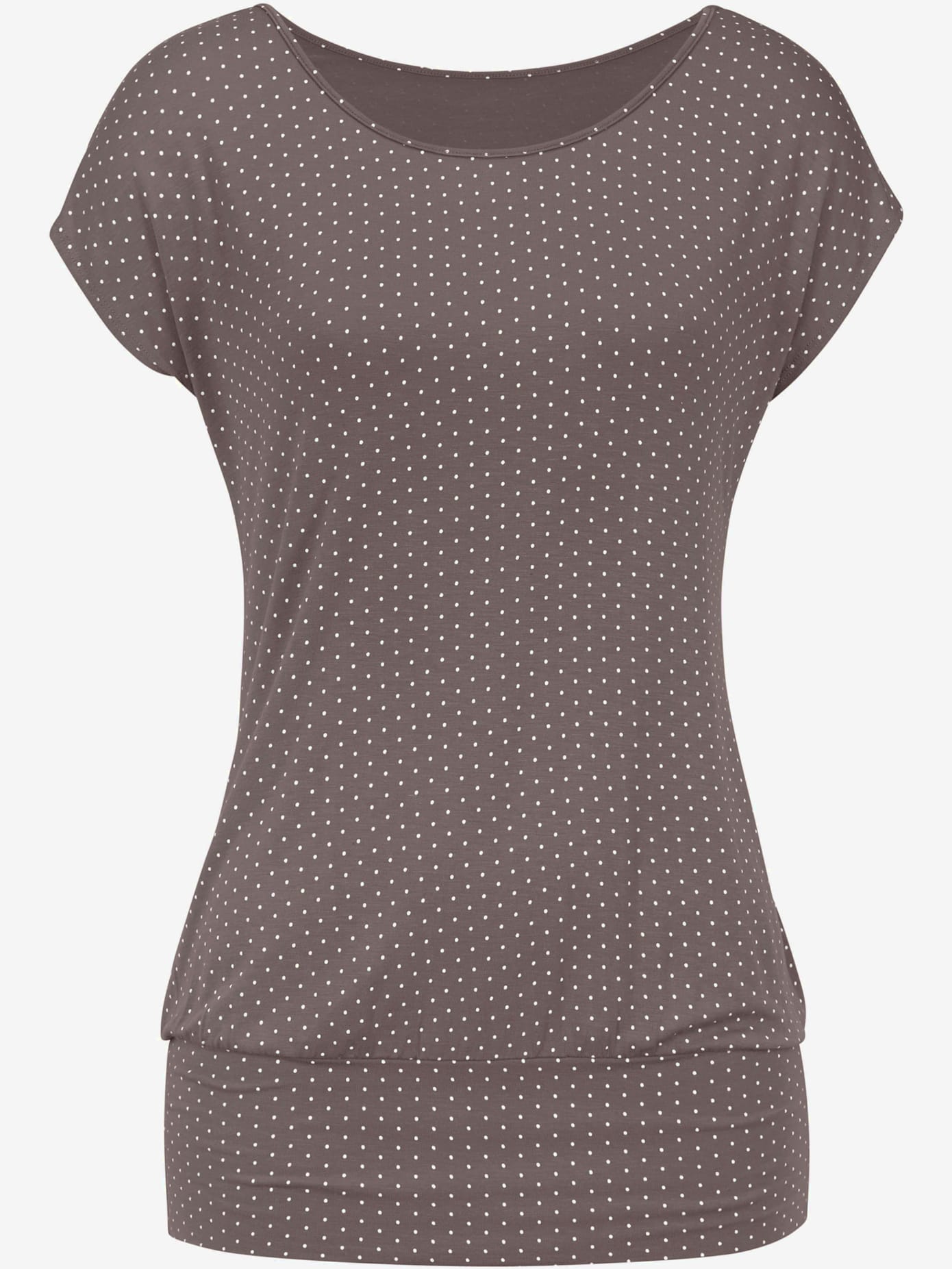 T-shirt long t-shirt lascana avec joli imprimé à pois