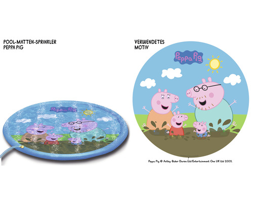Happy People Peppa Pig waterspeelmat met spuitfunctie Ø 150 cm