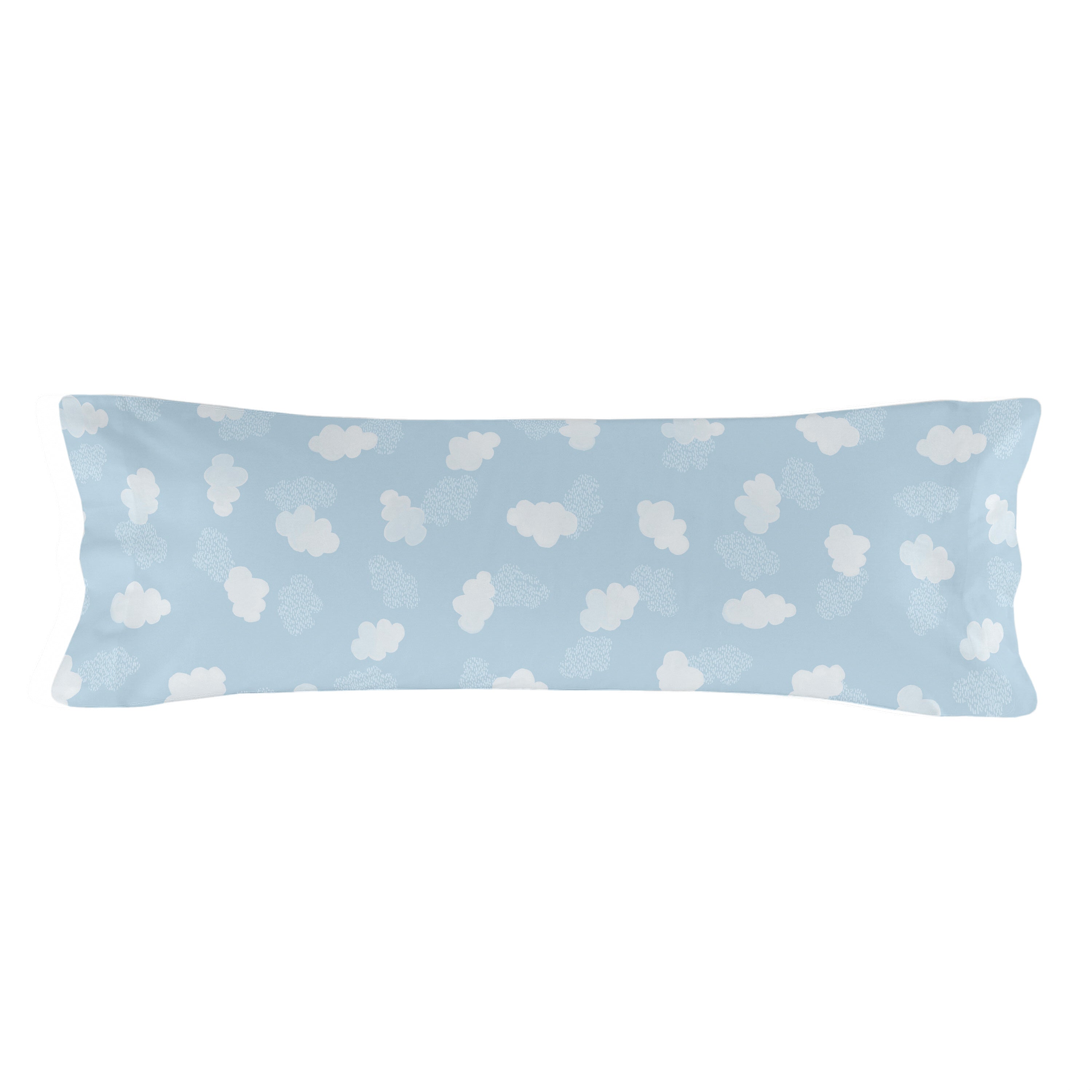Clouds Laken Set 2-delig Blauw Basic Kids, Blauw, 100% katoen, de kwaliteit van 150 TC