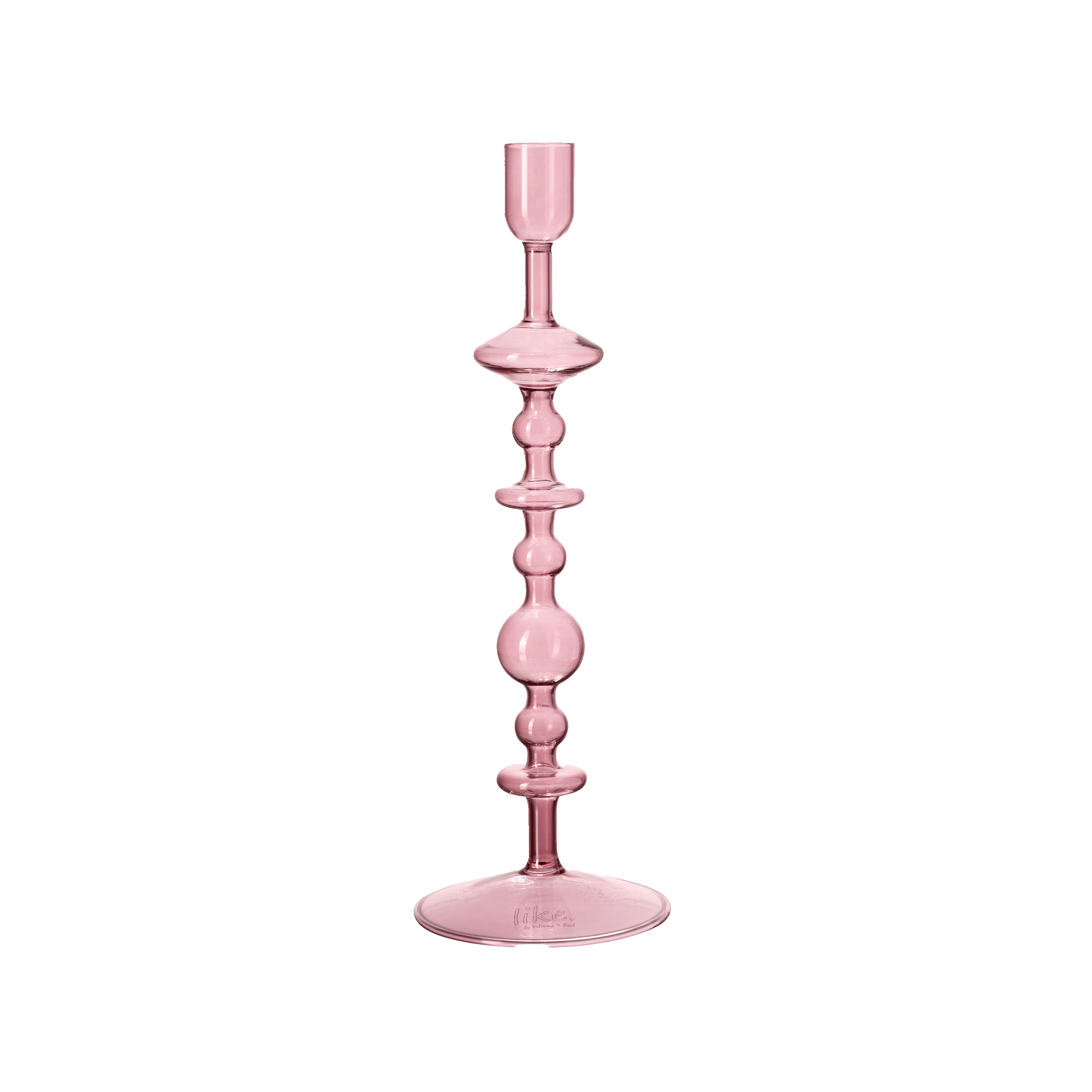 Like Home Candlestick holder Purple, 3.6'' x 3.6'' x 10.7''