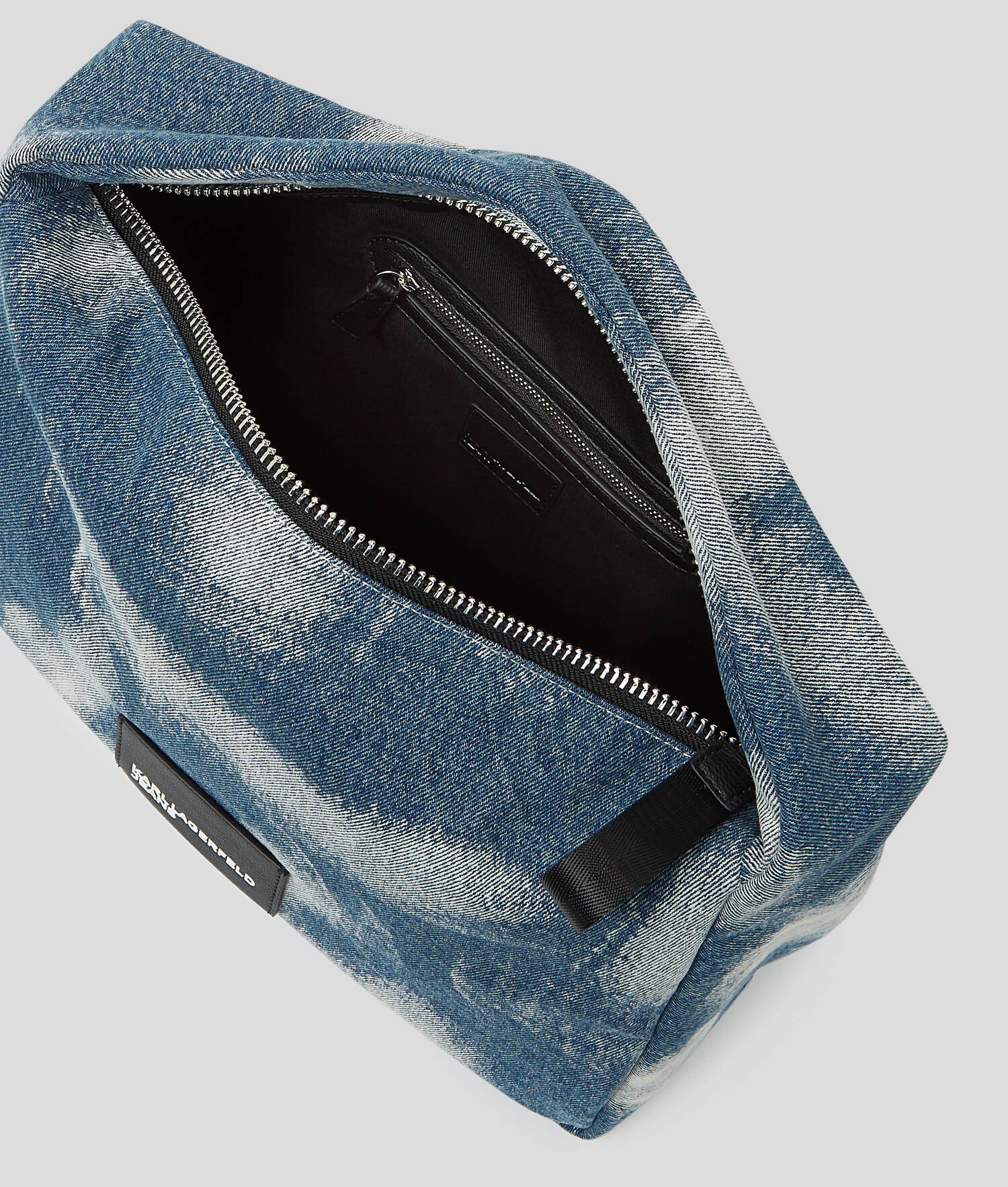 SAC BESACE EN DENIM DÉLAVÉ - Denim blanchi