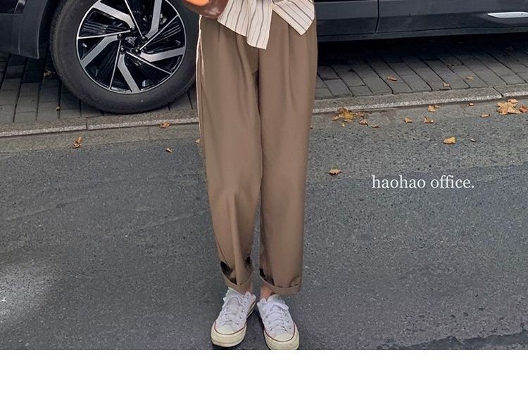 Leoom - Gestreept overhemd / Effen trui/vest / Broek