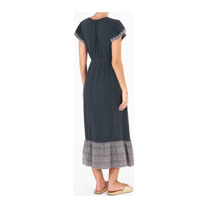 M.A.B.E. Robe Longue Cella  | Noir