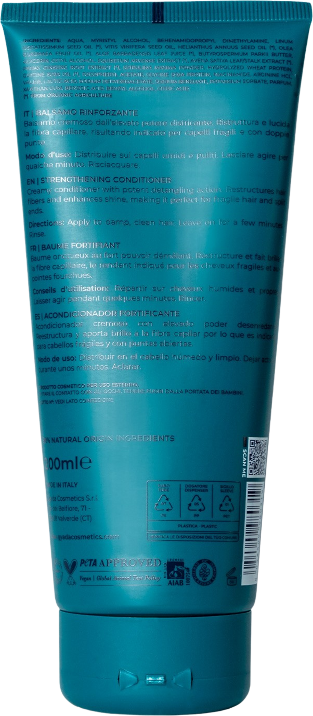 GYADA Cosmetics  Stärkender Haarbalsam mit Spirulina, 200 ml