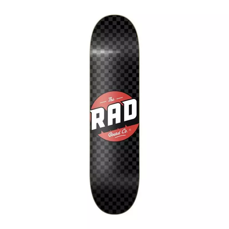 Plateau de skate RAD Checker Noir/Gris 8.375