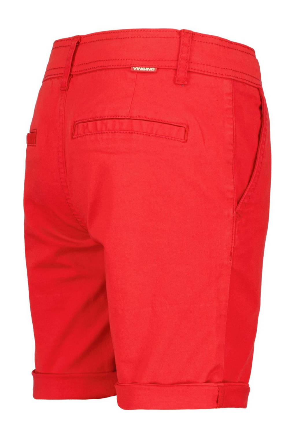 Vingino regular fit chino short Taormina felrood