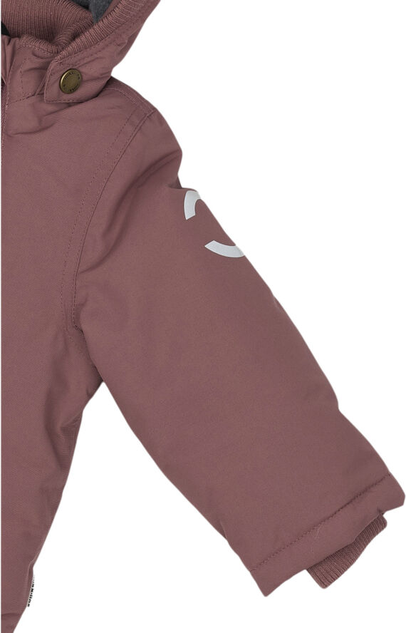 Mikk-Line Nylon Baby Jacket - Solid Rose brown