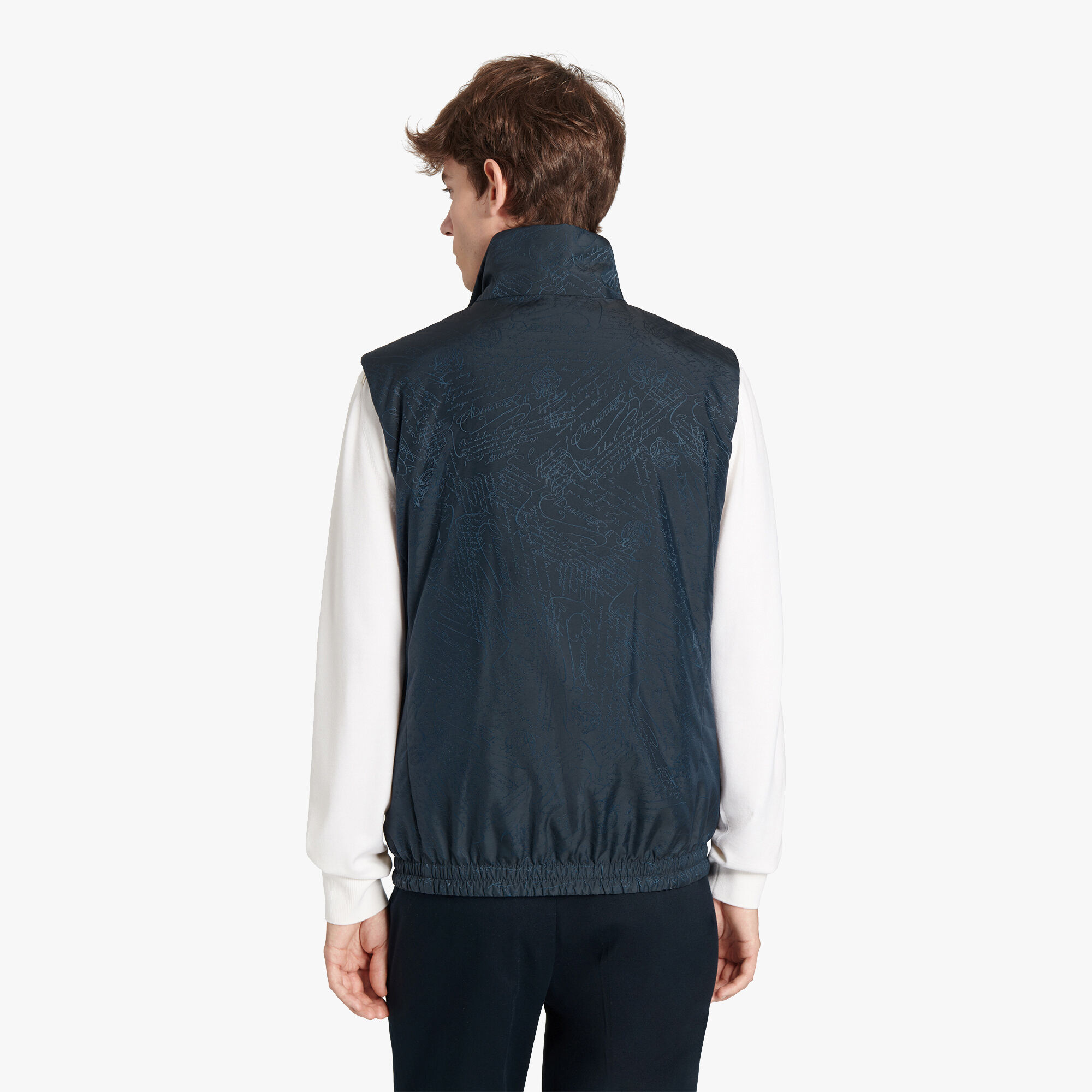 Gilet Sans Manches En Nylon Scritto