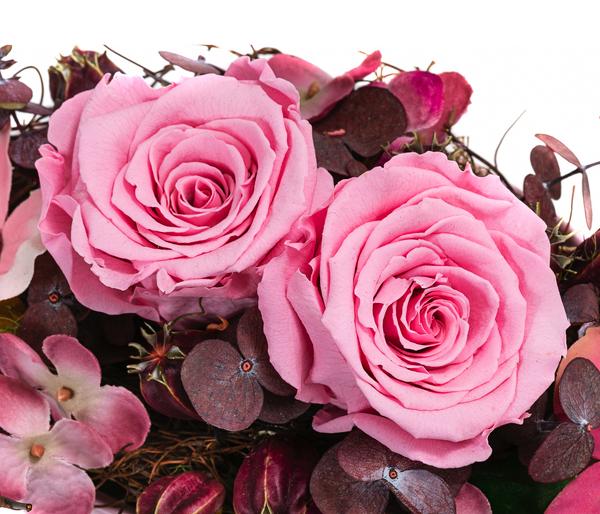Dehner Keramik-Jardiniere mit Longlife-Rose
