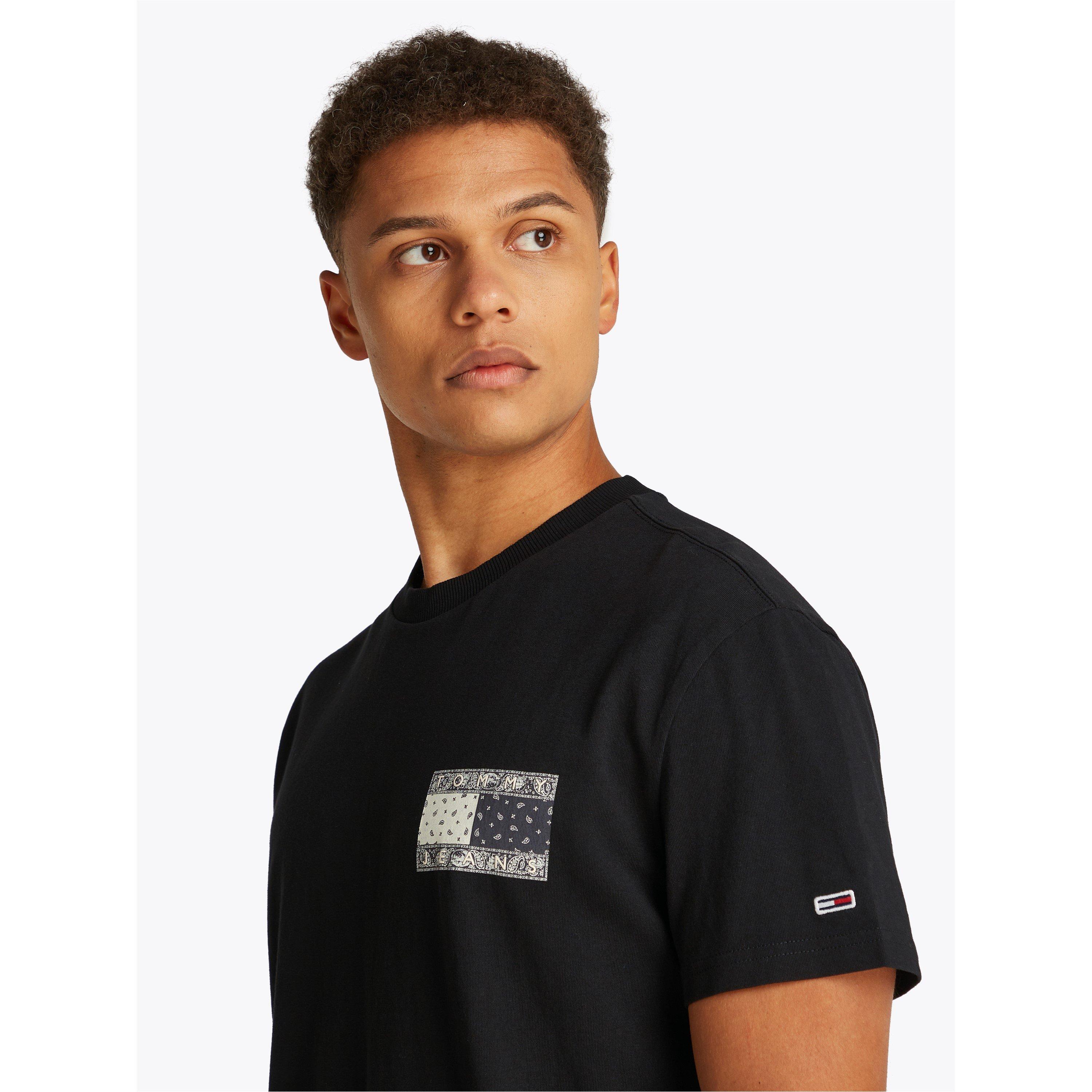 Tommy Jeans TJM REG PAISLEY FLAG TEE EXT
