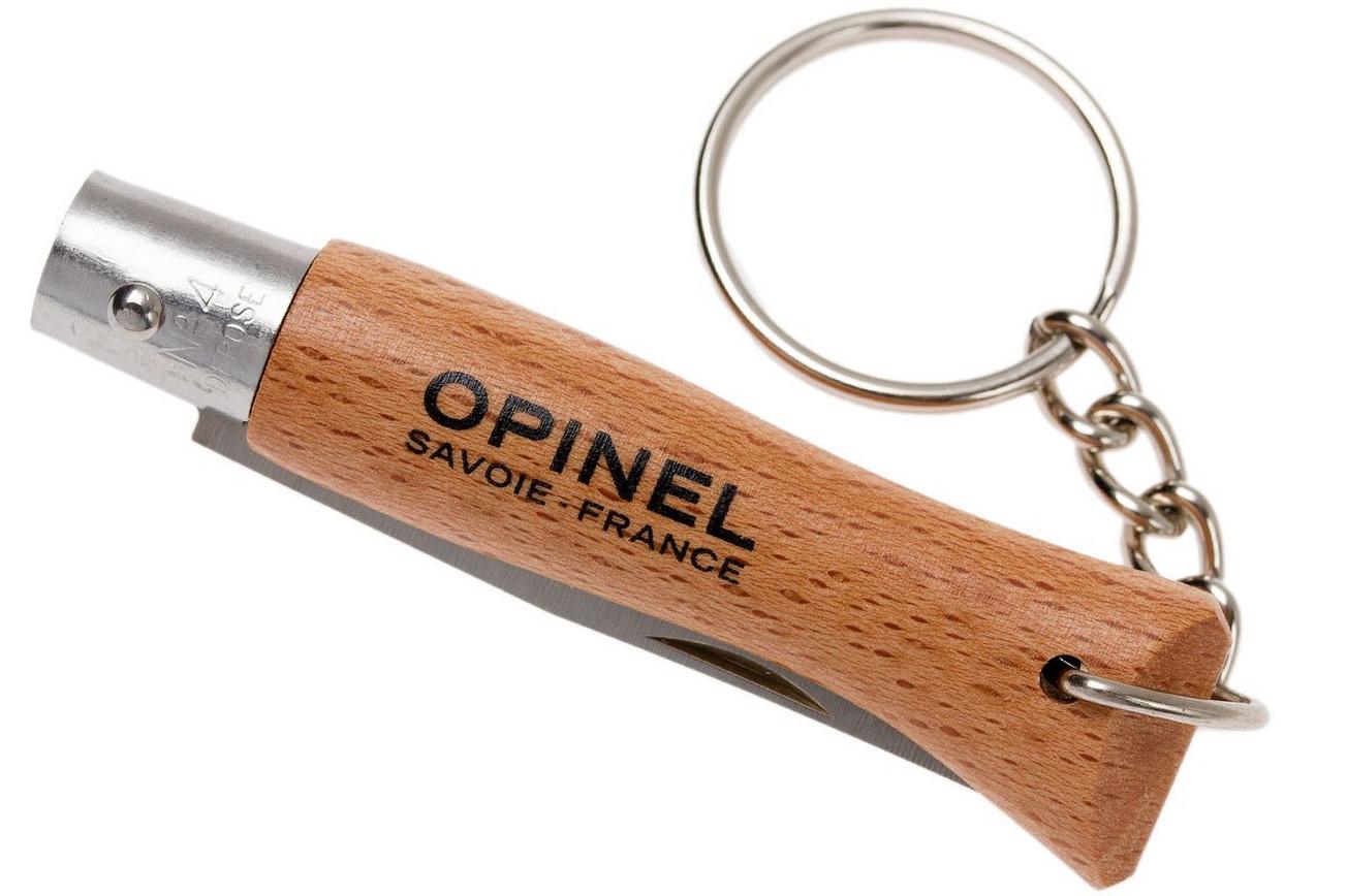 Opinel zakmes No. 4 Classic, RVS, met keyring