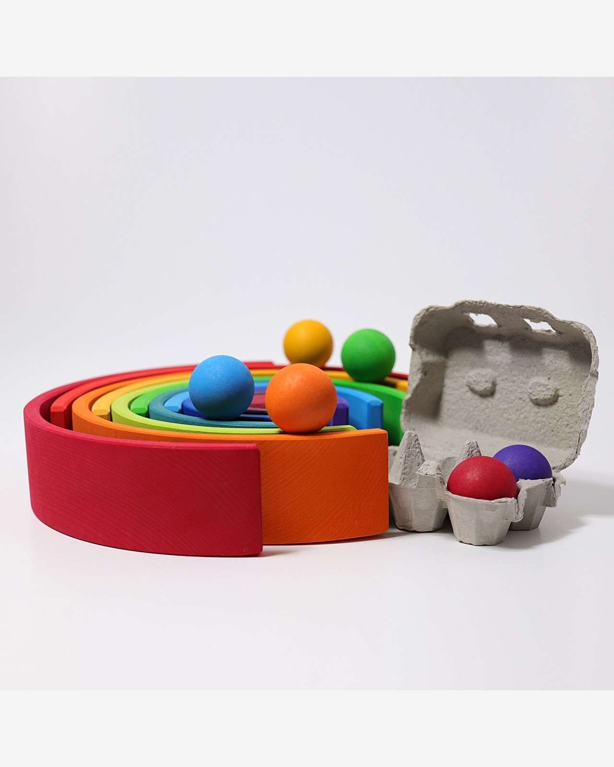 Regnbue Stor Orginal – Stableleke i Tre | Montessori Leker