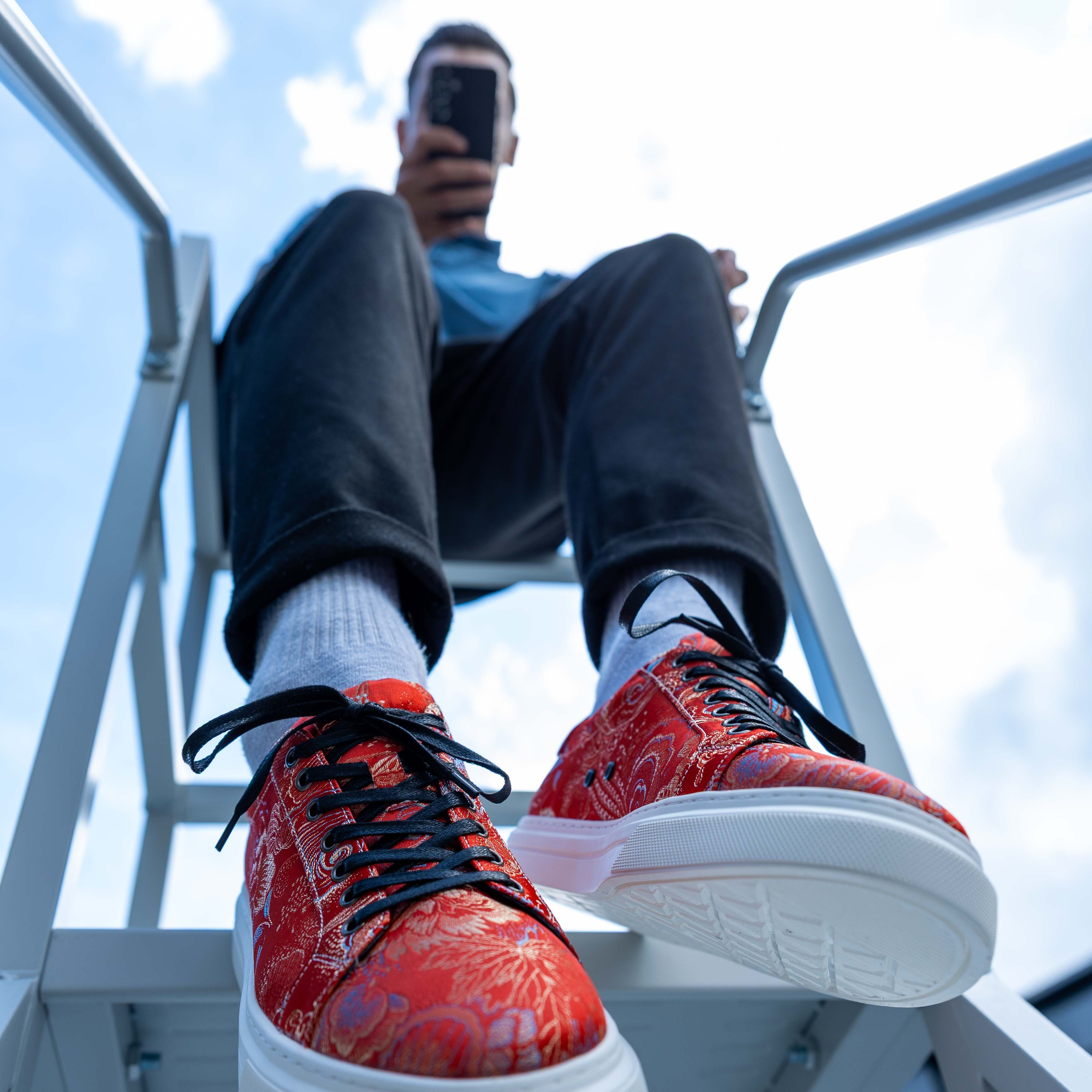 Red Shadow Sneakers