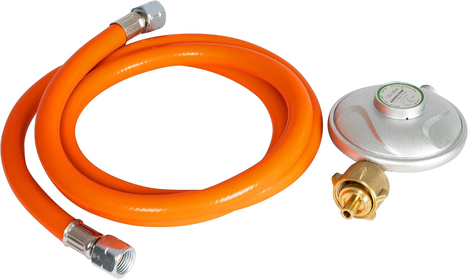 Güde Gasheizgebläse GGH 30 R (220-240 V, 18000-30000 W Heizleistung, 1000 m³/h Gebläseleistung, stufenlose Heizregelung (15477-25795 kcal/h), Piezozündung, 700mbar Druckminderer, 1,5 m Gasschlauch)
