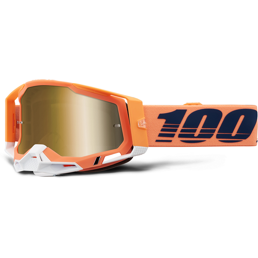 100% - Masque Racecraft 2 Coral - True Gold Mirror Orange / Noir