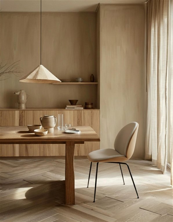 Gubi Beetle eetkamerstoel (Exclusive Edition) Conic zwart onderstel/Vidar 4 (146) Leer Valencia Cashmere