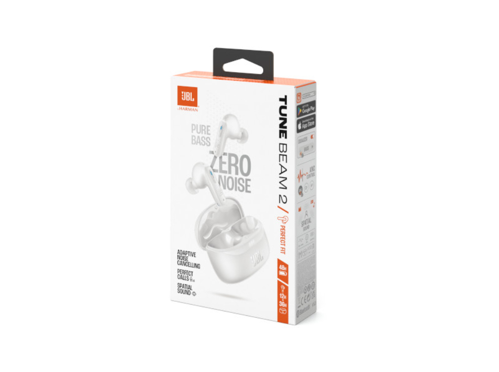 AURICULARES JBL TUNE BEAM 2 BRANCO