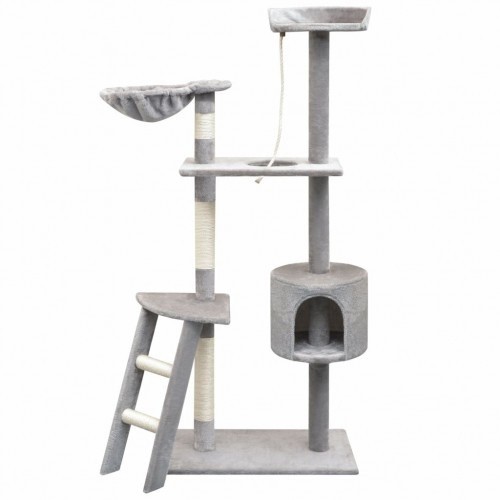Arranhador para gatos, arranhador de sisal, cinza