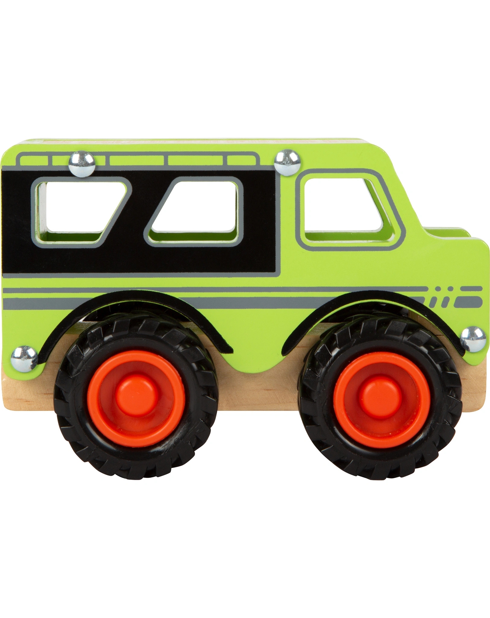 Holz-Fahrzeug GELÄNDEWAGEN in grün