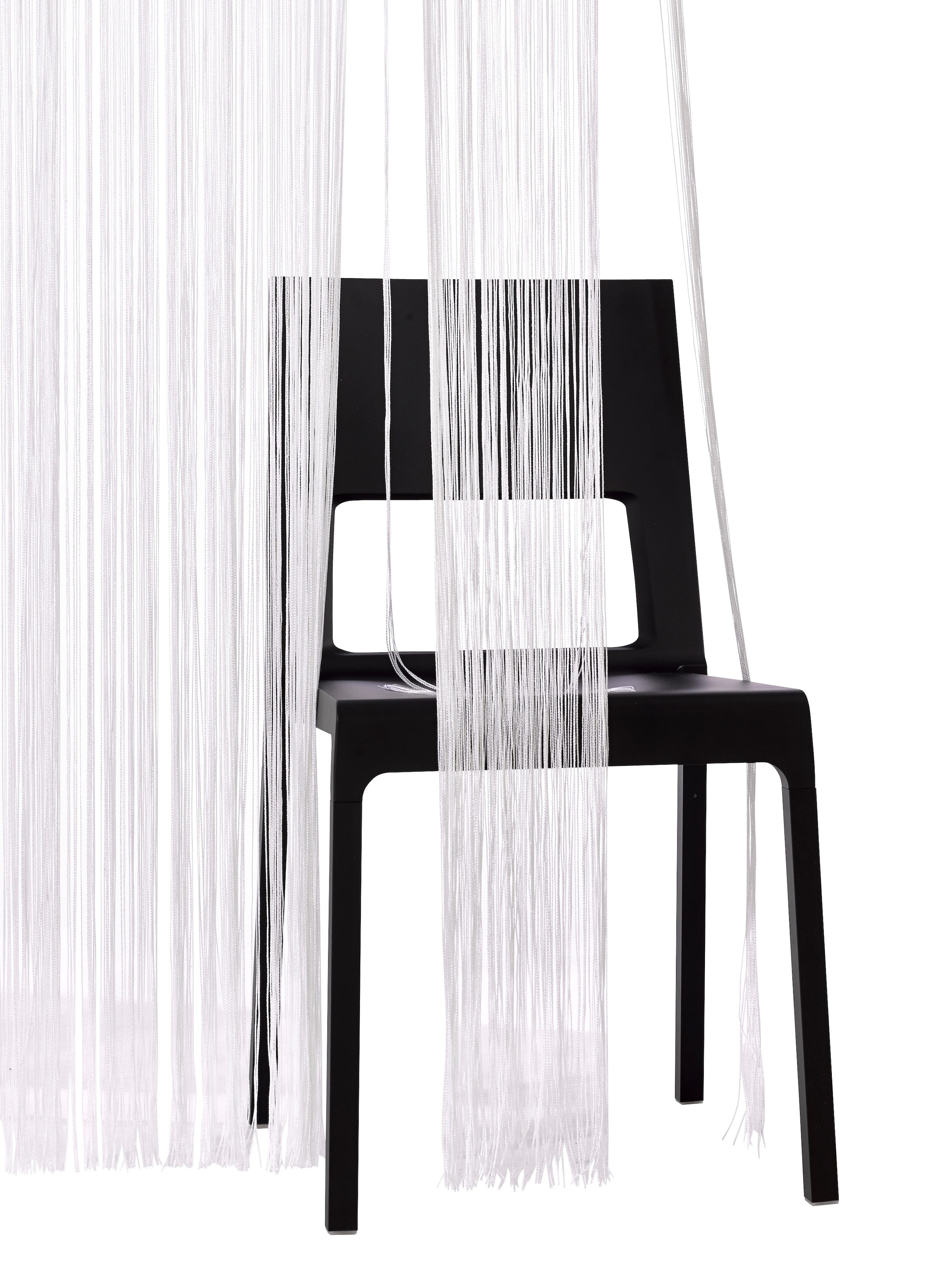 my home Fadenvorhang »Fao-Uni« Stangendurchzug 1 Stk. tlg. Kräuselband, multifunktional, transparent, Polyester, pflegeleicht