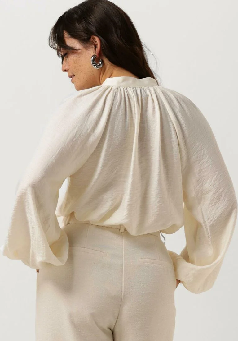 NEO NOIR gebroken wit neo noir blouse camille solid blouse