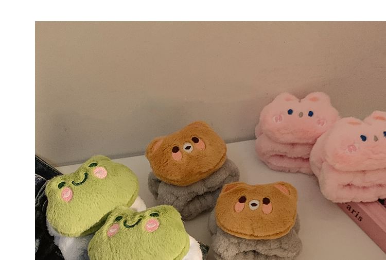 Show Mind - Animal Chenille Face Wash polsbandje (verschillende ontwerpen)