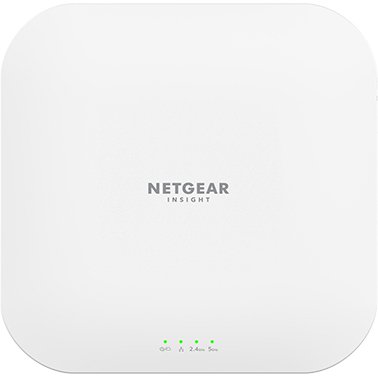 NETGEAR Insight Cloud Managed WiFi 6 AX3600 Dual Band Access Point (WAX620) 3600 Mbit/s Blanc Connexion Ethernet, supportant l'alimentation via ce port (PoE)