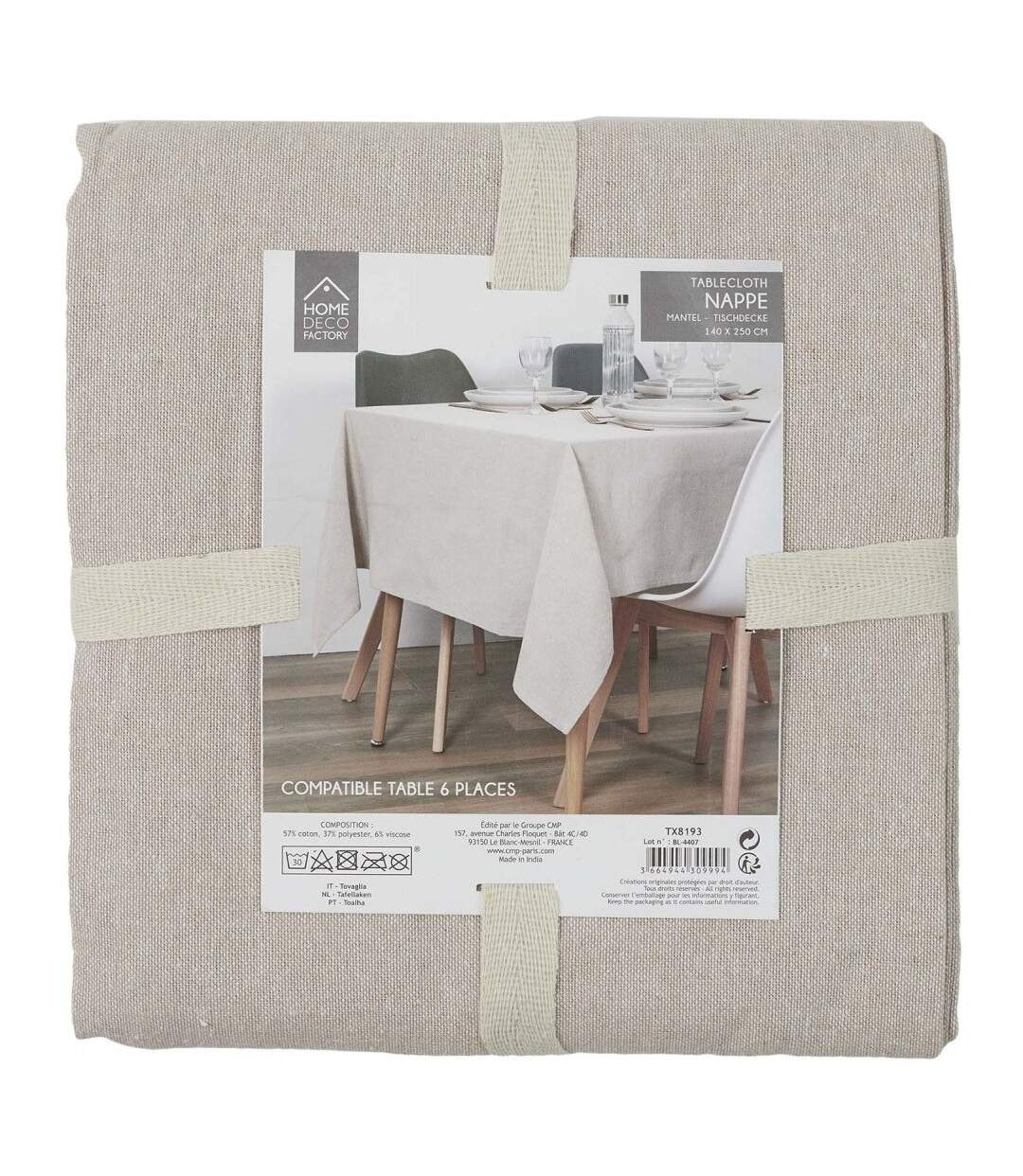 Nappe en coton Charme 140x250 cm