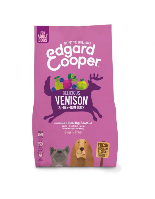 Edgard&Cooper Delicious Venison Adult Hert&Eend&Appel - Hondenvoer