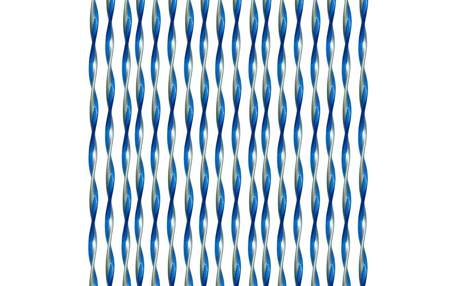 Türvorhang String 60x190 cm blau silber
