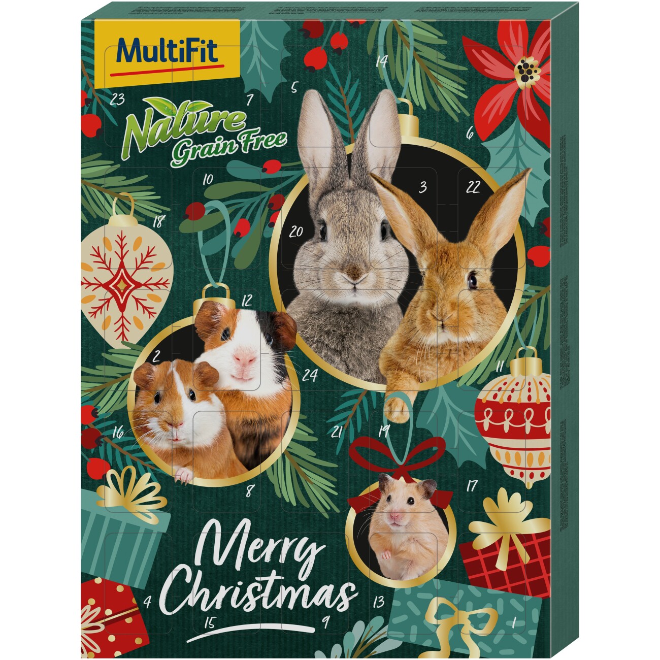 MultiFit Adventskalender Getreidefrei für Nager