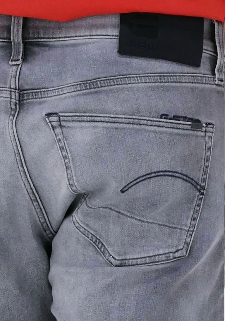 G-STAR RAW grijze g-star raw korte broek 3301 slim short