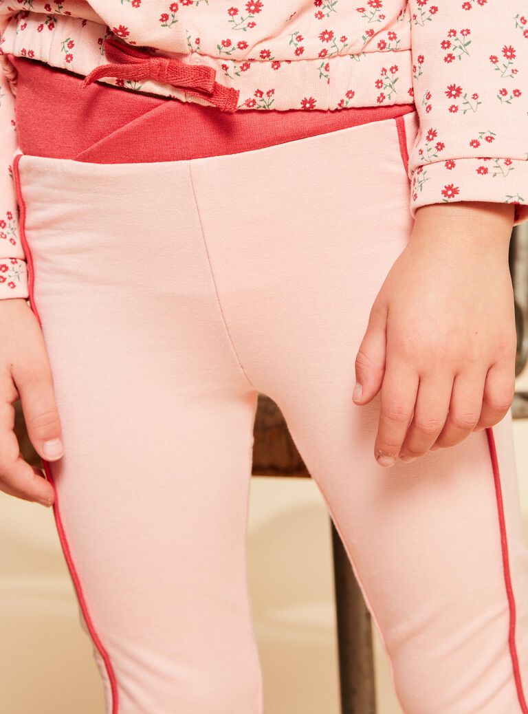 Legging rose à taille croisée